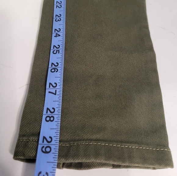 Iceberg Women's Low-rise Ankle Zip Biker Jeans 26 in Green - Picture 10 of 15